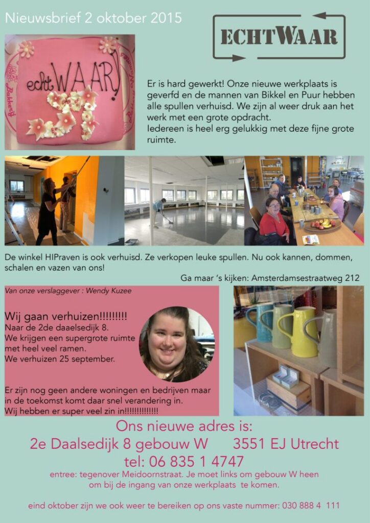 Nieuwsbrief oktober 2015