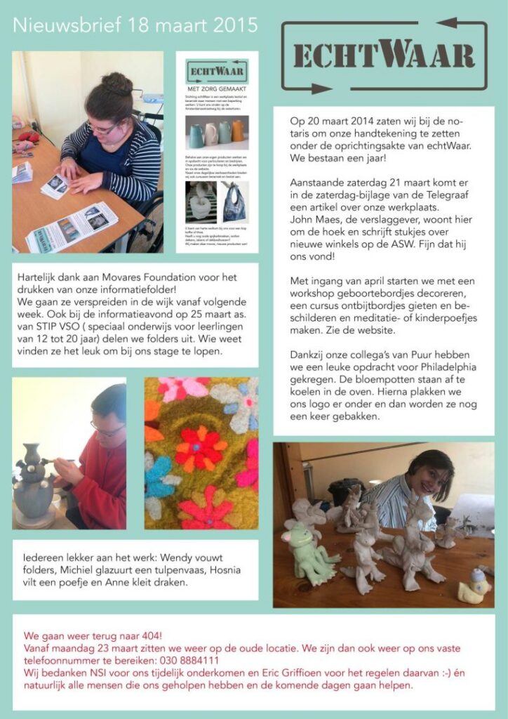 Nieuwsbrief maart 2015