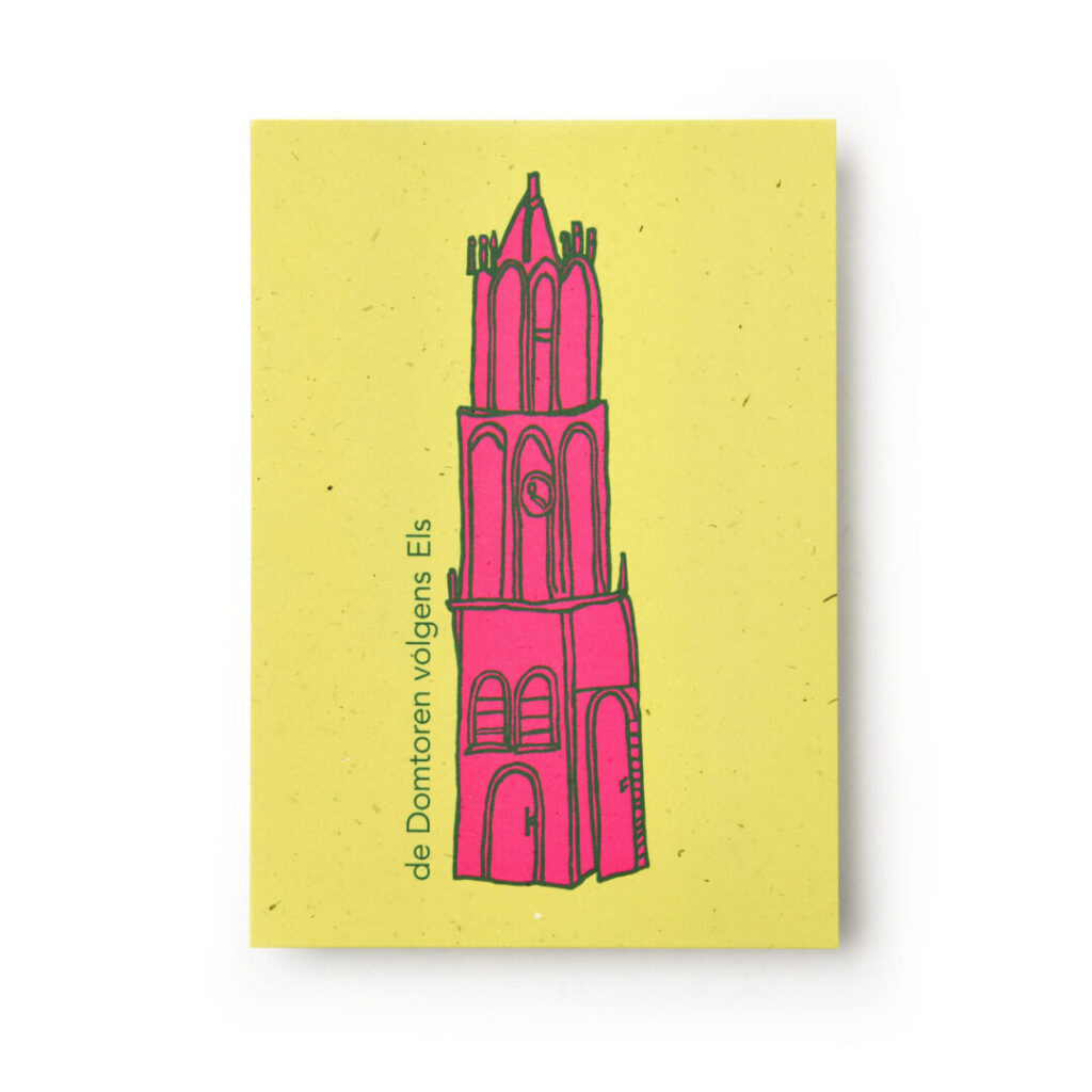 Kaart / Poster Domtoren volgens Els