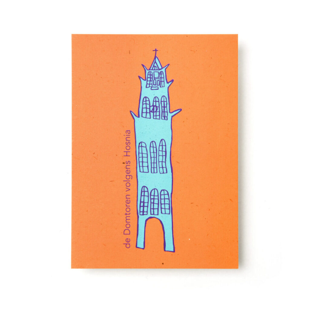 Kaart / Poster Domtoren volgens Hosnia