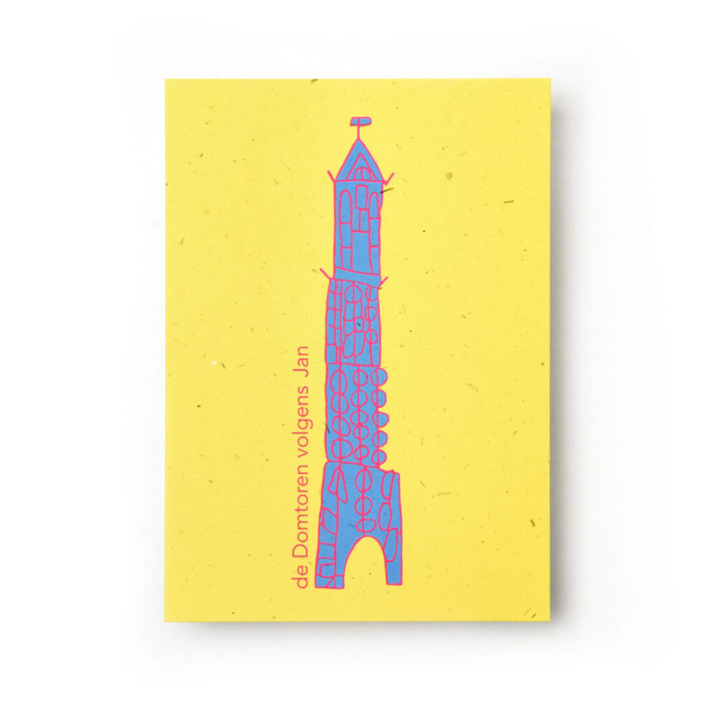 Kaart / Poster Domtoren volgens Jan