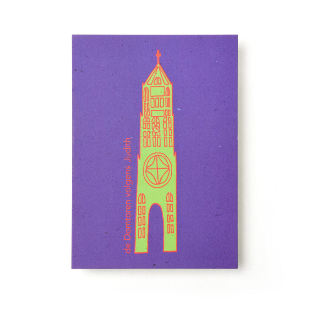 Kaart / Poster Domtoren volgens Judith