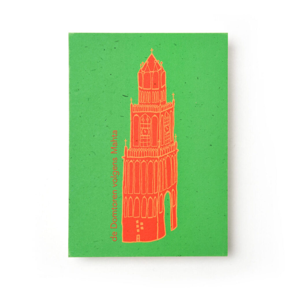 Kaart / Poster Domtoren volgens Mahta