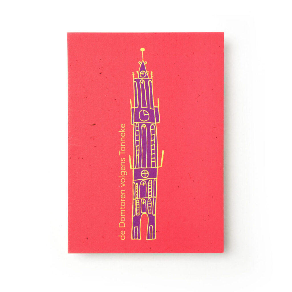 Kaart / Poster Domtoren volgens Tonneke