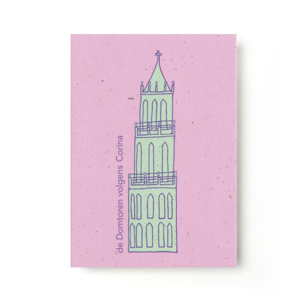 Kaart / Poster de Domtoren volgens Corina